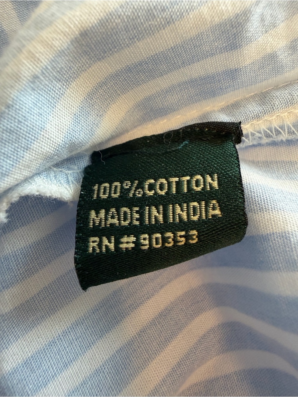 Meadow Rhodes Anthropologie Cotton Light Blue Stripe Cinched Shirt Midi Dres - Picture 6 of 9